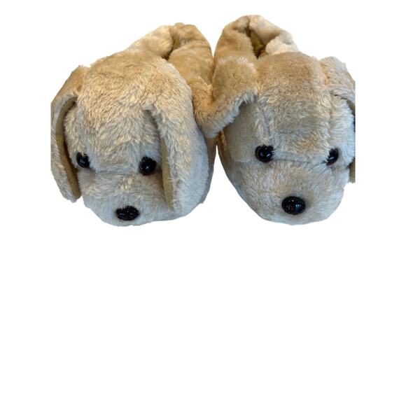 Funziez Fuzzy Dog Slippers Unisex Animal Print Cozy Winter Footwear SZ M - Picture 8 of 11